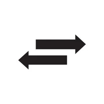 Left and right icon Stock Illustration