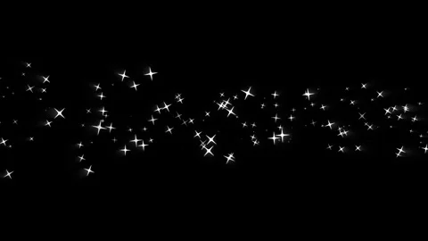Left and right moving Stars Sparkling and flickering animation. Vídeos de archivo 340969309