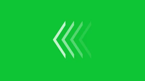 Left arrow direction icon animated video Stock Footage 308096507