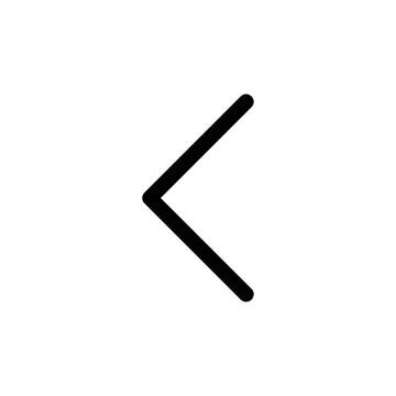Left arrow icon in flat style. Arrow line symbol Stock Illustration