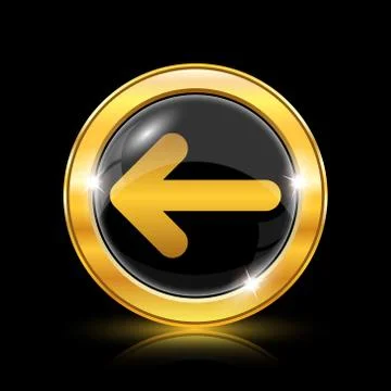 Left arrow icon Stock Illustration