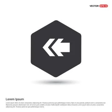 Left Arrow Icon 스톡 일러스트