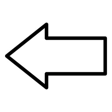 Left arrow Vector Icon Design Illustration Stock Illustration