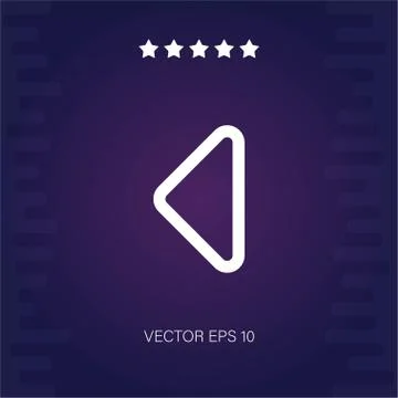 Left-arrow vector icon Stock Illustration
