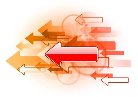 Left arrows Stock Illustration