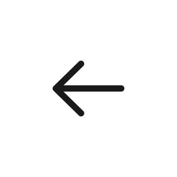 Left black arrow Stock Illustration