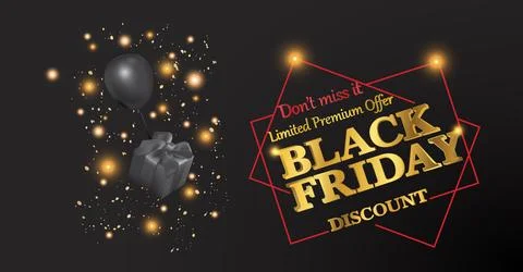 Left black friday Stock Illustration