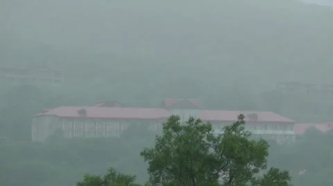 The left buildings Stock Footage 8559211