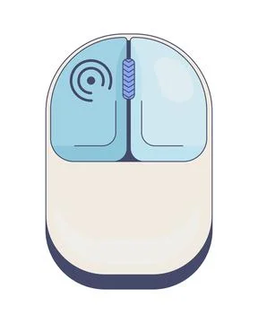 Left click modern computer mouse button Illustrazione stock