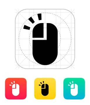 Left click mouse icon. Stock Illustration