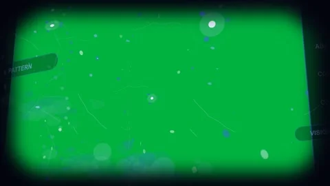 Left cluster expanding, sending particles inward; ring node pulsing, mapping Stock Footage 329548254