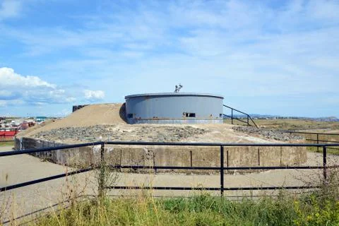 The left command rangefinder post of the 35th battery. Stock Photos