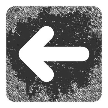 Left Cursor Grunge Icon Illustration Stock Illustration
