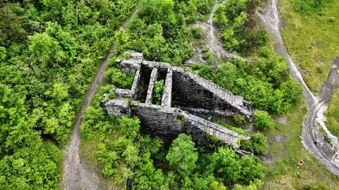 Left to Deteriorate - Split Rock Quarry - Syracuse, NY Foto stock