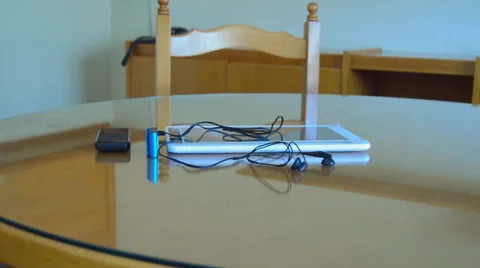 Left The Devices On The Table Stock Footage 67627817