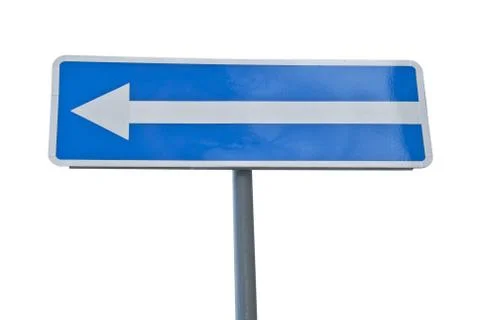 Left direction sign Foto stock
