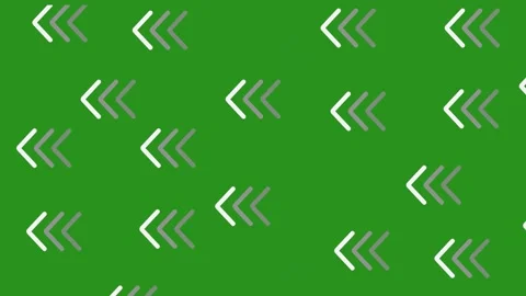 Left Directional Navigation Arrow Loop on Green Screen Animation (Chroma Key) 4K Stock Footage 330383332
