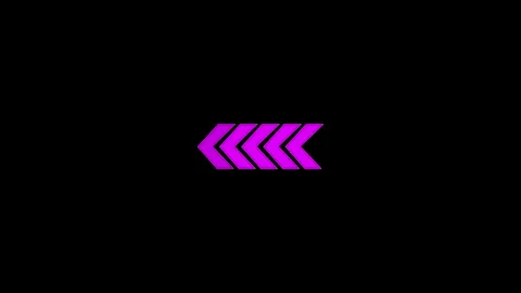 Left-directional red arrow loop animation. Arrow Loop Animation direction c.. Stock Footage 308400366