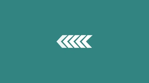 Left-directional red arrow loop animation. Arrow Loop Animation direction c.. Stock Footage 308400372