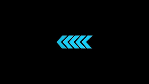 Left-directional red arrow loop animation. Arrow Loop Animation direction c.. Stock Footage 308400384
