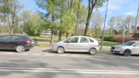 LEFT - Driver side driving plate - Zakopane, Poland. Polandzakopane0001 Stock Footage 163273955