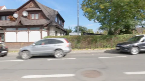 LEFT - Driver side driving plate - Zakopane, Poland. Polandzakopane0002 Stock Footage 163283357