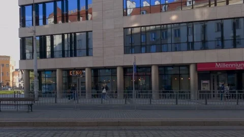 LEFT - Driver side driving plate - Wroclaw, Poland. polandwroclaw0001 Stock Footage 163713607