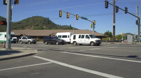 Left Front Three Quarter view of a Driving Plate: Car turns left from Edenbower Stock Footage 59325903