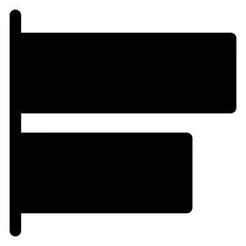 Left glyph icon vector illustration isolated on white background イラスト素材