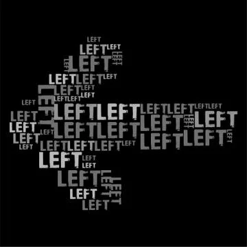 Left Gray Stock Illustration