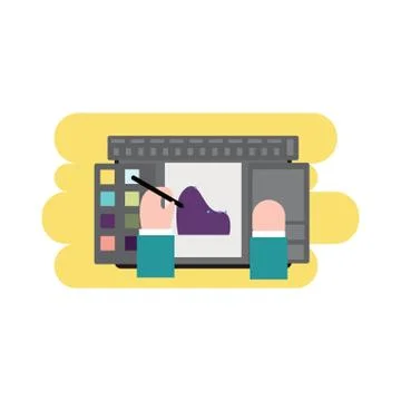 Left Hand design cute vector illustration Stock Illustration