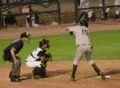 Left-Handed Baseball Hitter Footage