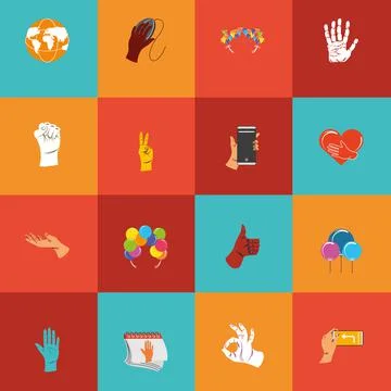 Left hands icon Stock Illustration