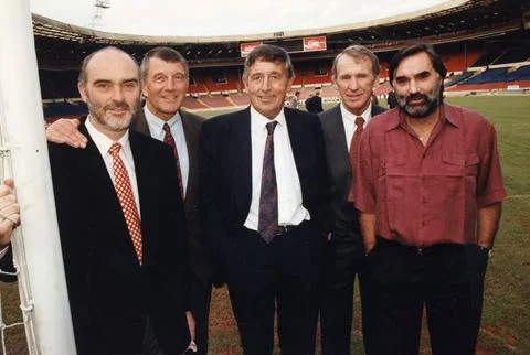 From Left: John Aston David Herd Shay Brennan Pat Crerand And George Best. At We Stock Photos