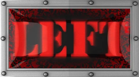Left on led Video stock 8760428