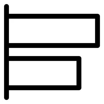 Left line icon vector illustration isolated on white background イラスト素材