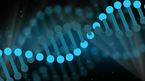 Left node string entering, helix forming, sliding and rotating while nodes Video stock 321318767