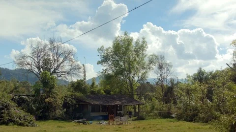 Left Old Ranch House Stock Footage 93750523