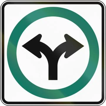 Left Or Right Direction in Canada Stock Illustration