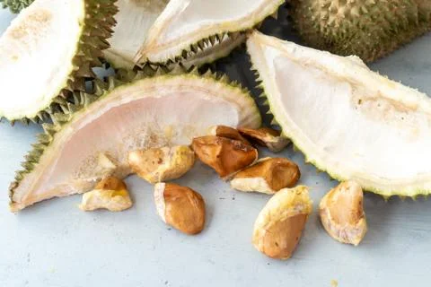 Left over durian Stock Photos