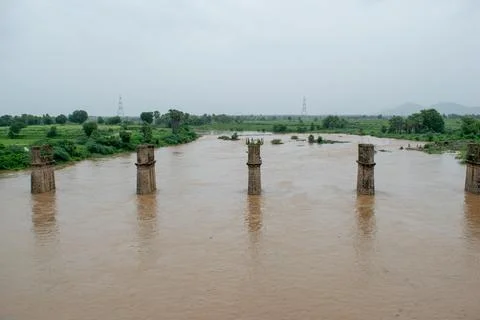 Left over of an old bridge Stock Photos