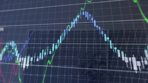 Left overlay appearing, charts animating over solar panel and plant, showing Stock Footage 331821020