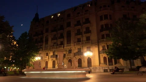 Left pan of Jado Square Stock Footage 64296158