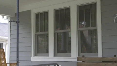 Left Pan of Porch Windows Stock-Footage 100899286
