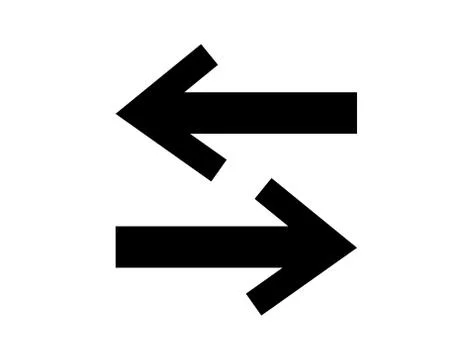 Left right arrow icons Stock Illustration