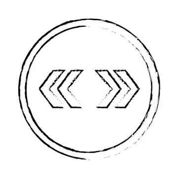 Left right arrows Stock Illustration