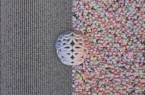 Left Right Brain Concept Stock Illustration