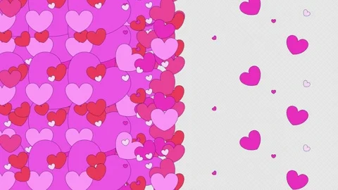 Left to right charming romantic transition effect video overlay Stock Footage 337537641