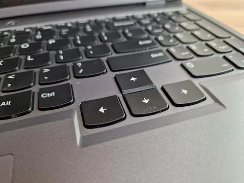 Left, right, top, down, direction keys or navigation arrow keys on computer.. Stock Photos