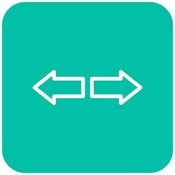 Left right Vector Icon Design Illustration Stock Illustration